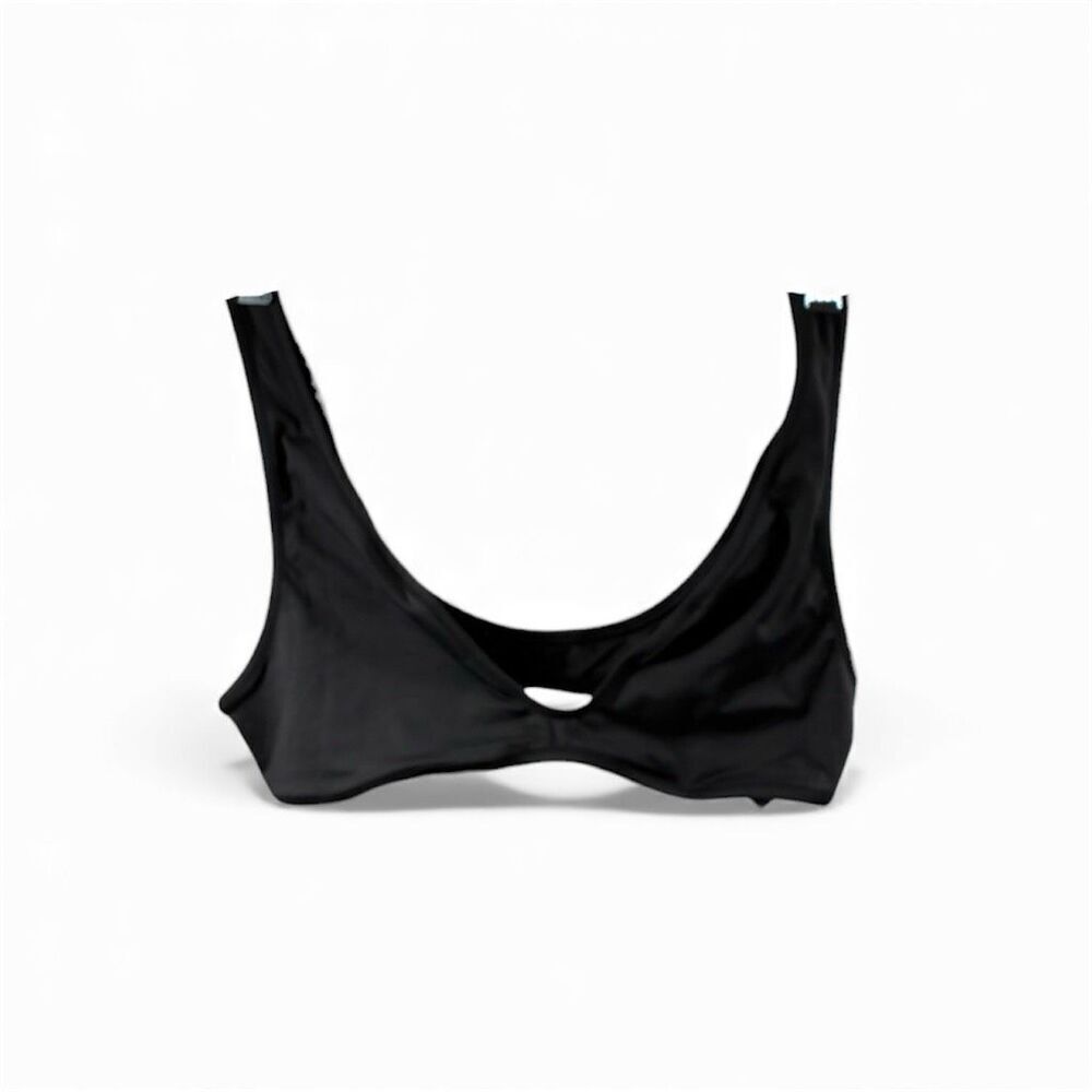 SKIMS NWT Swim Plunge Triangle Top in Onyx Size M